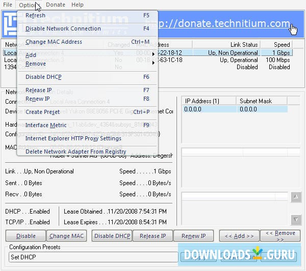 Windows Xp Mac Address Changer Download